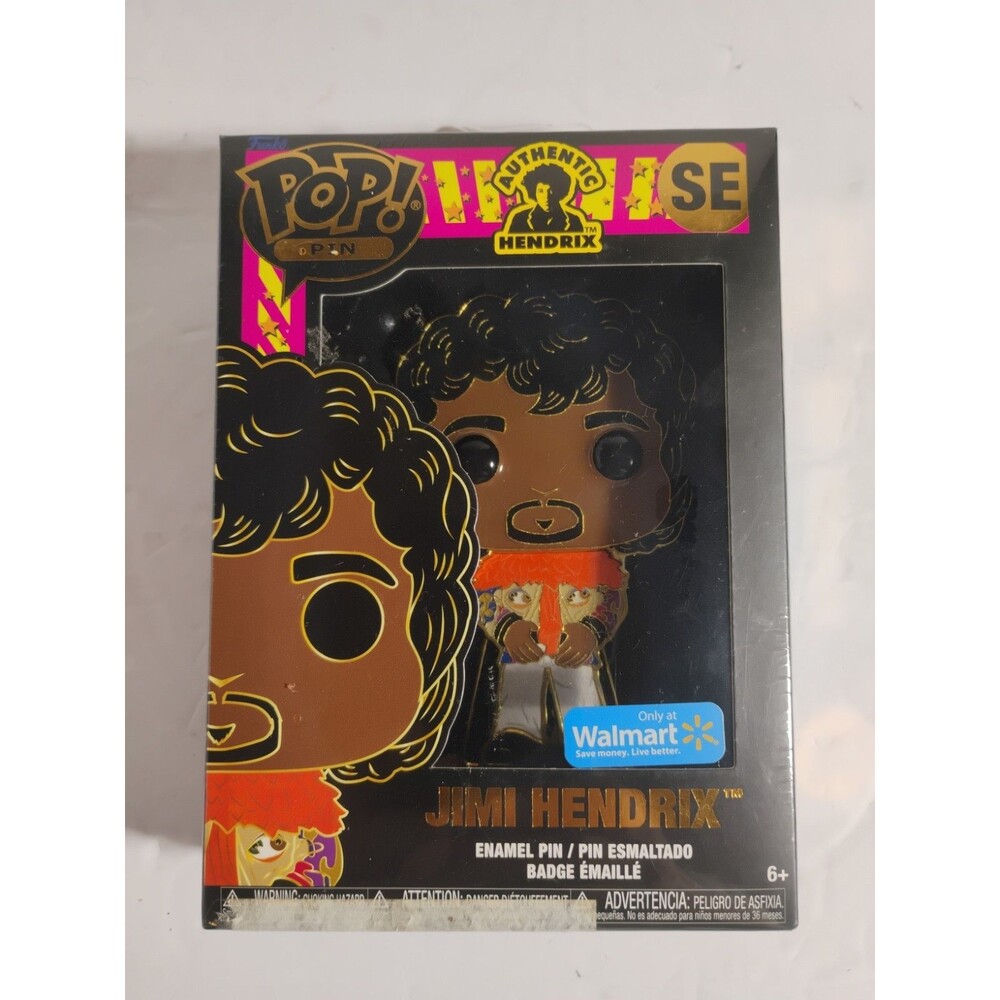 2022 Funko Pop Enamel Pin Jimi Hendrix Walmart Exclusive SE UNOPEND
